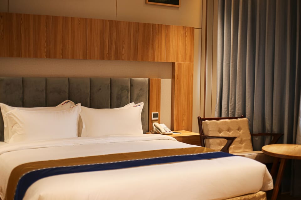 Minibar (free items), in-room safe, desk, laptop workspace