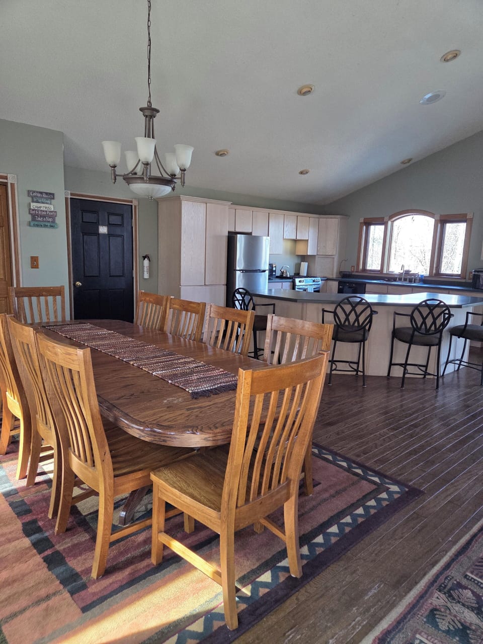 Dining room and kitchen view