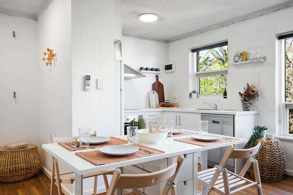 Optional dining table setup for 2-4 persons, and pack it away when not needed!