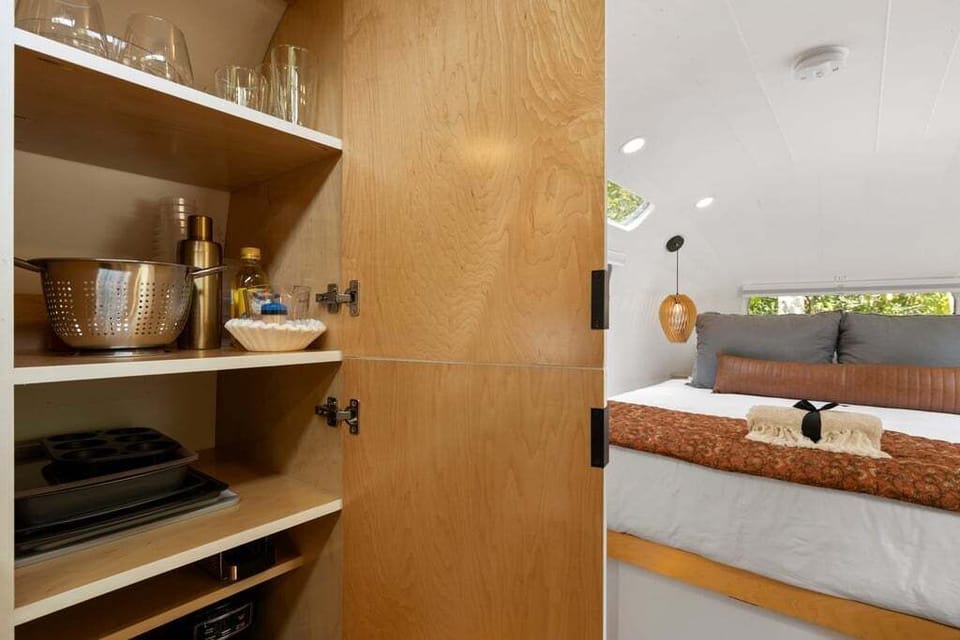 The kitchen cabinets are stocked for you to cook meals.  But you may just want to order delivery or go out since you are on vacation.  We get that too!  