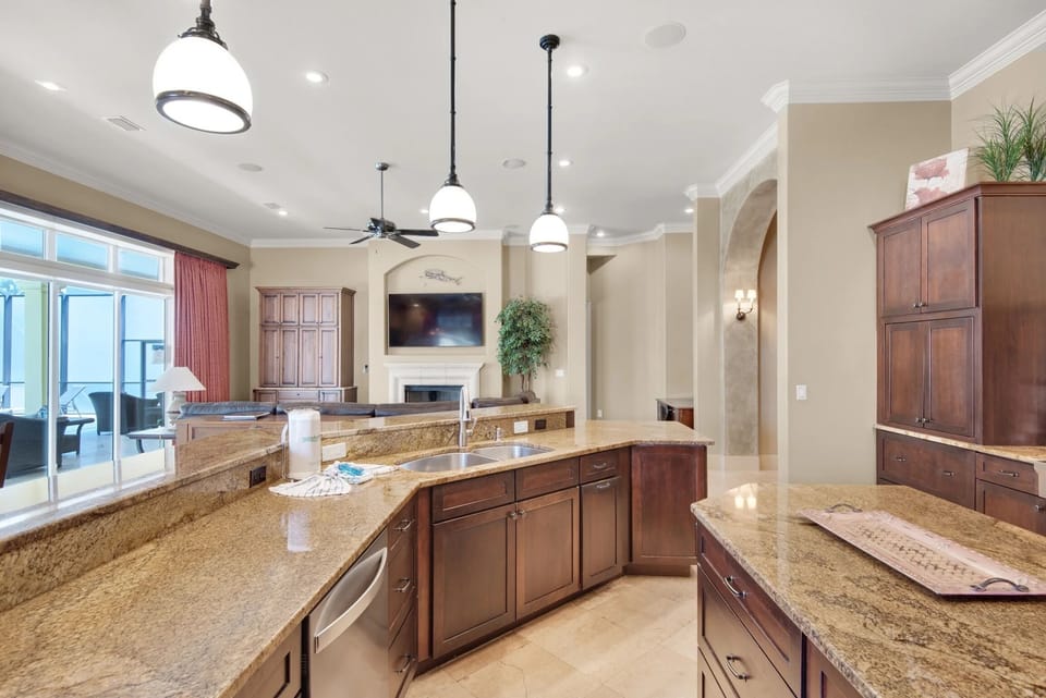 Plenty of counter space  