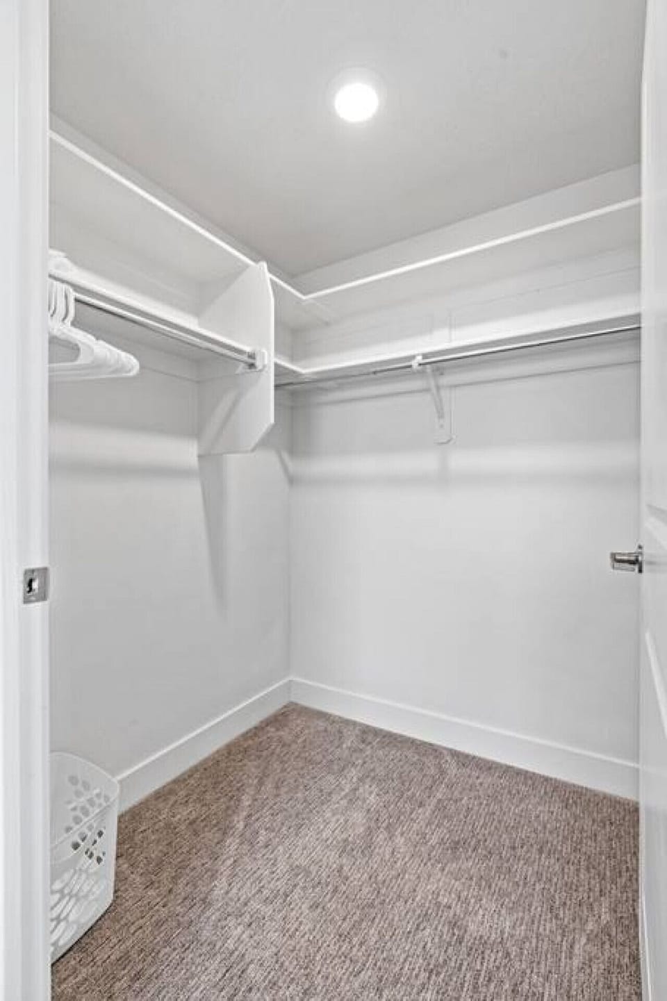 One of two large walk in closets.