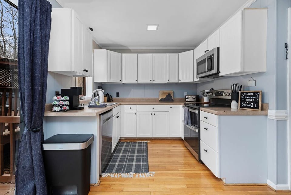 Fully stocked kitchen ready for cooking! 