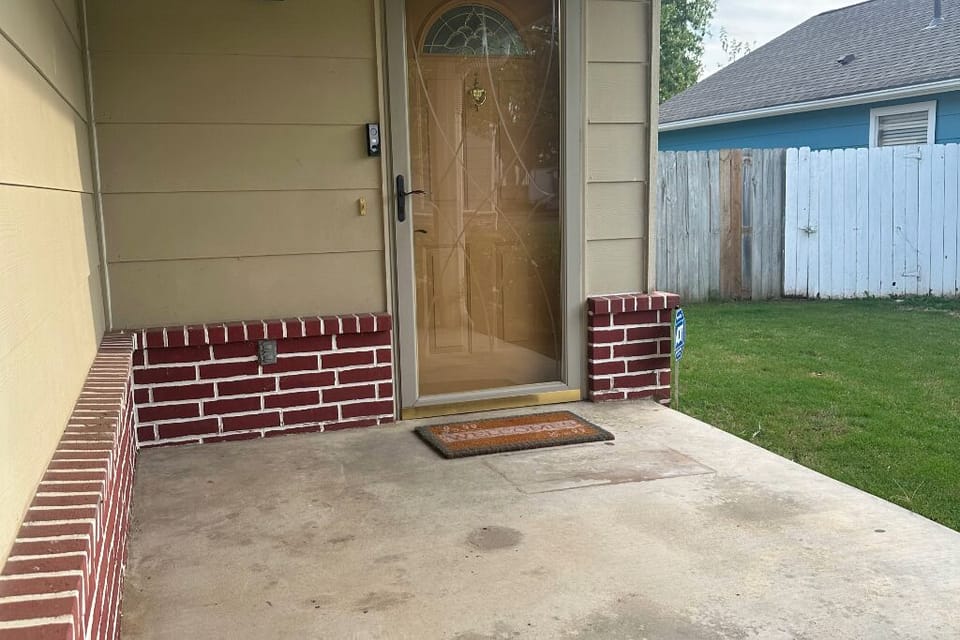 Welcoming entry door 