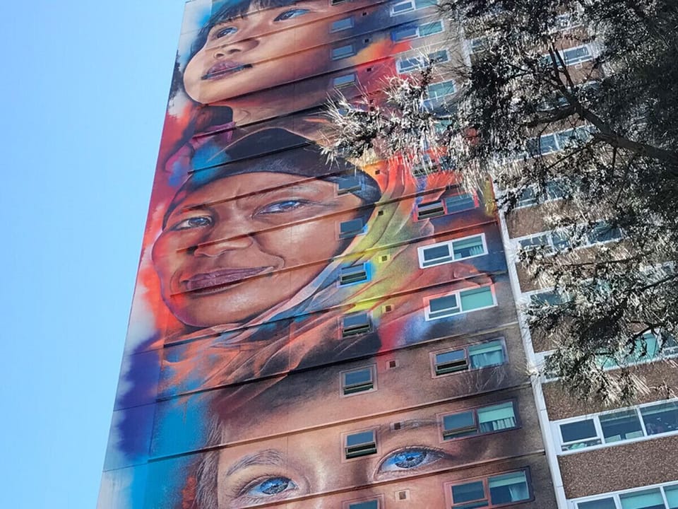 One of Collingwood`s many famous murals