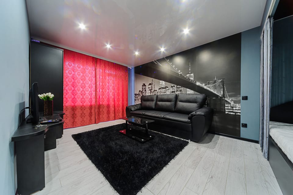 City Apartment | Living area | 42-inch flat-screen TV with cable channels