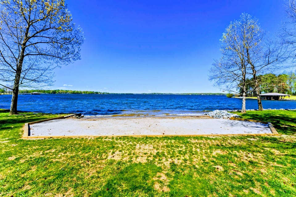Relax and unwind on the private beach. You will love the views from the beach.