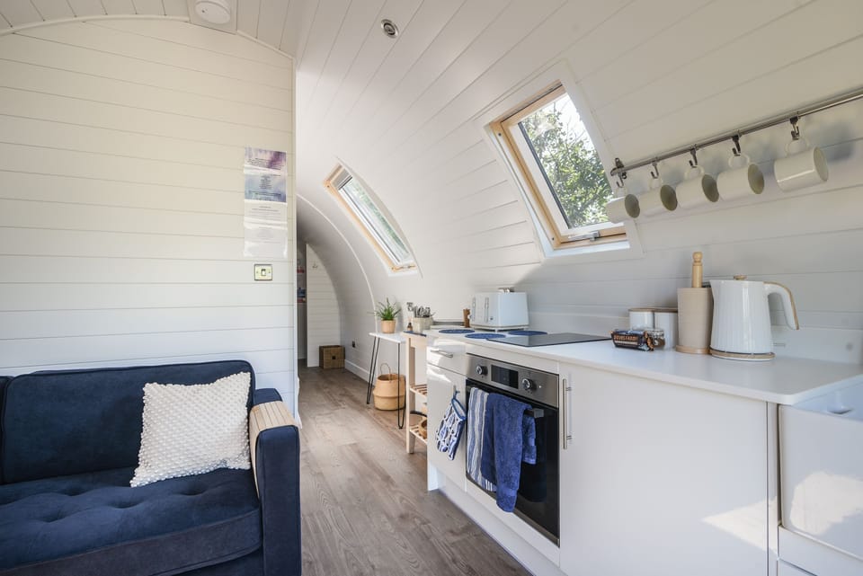 Fridge, dishwasher, electric kettle, toaster