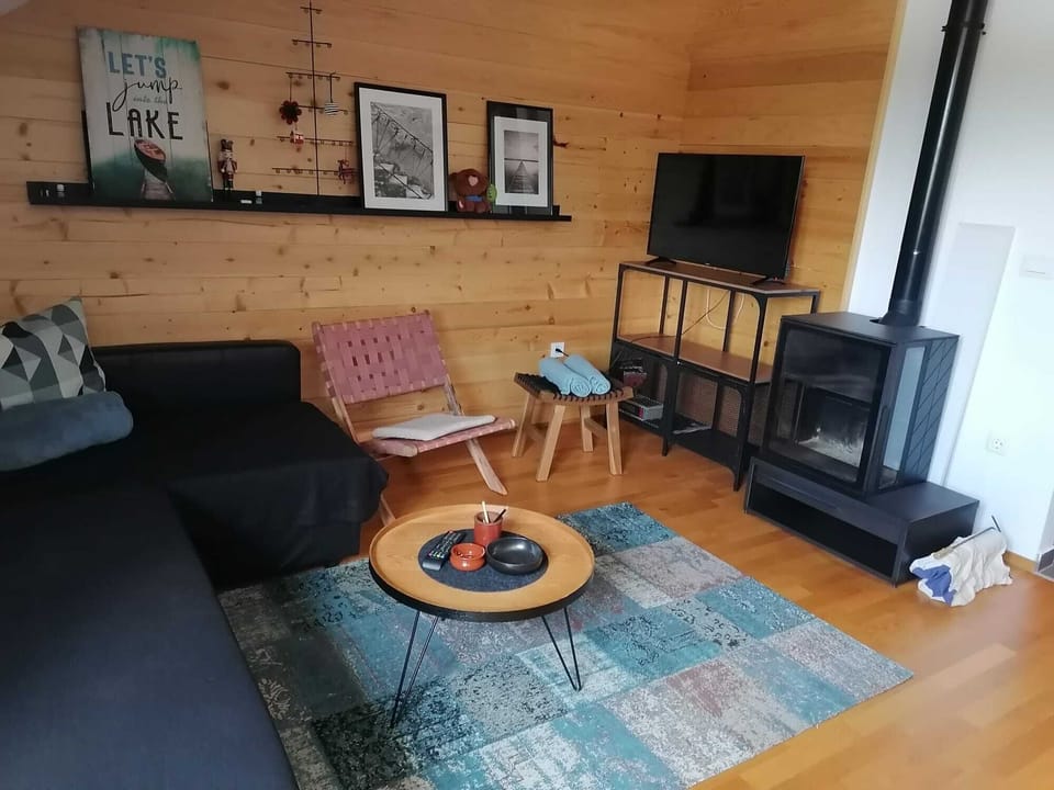 Apartment | Living area | TV, fireplace