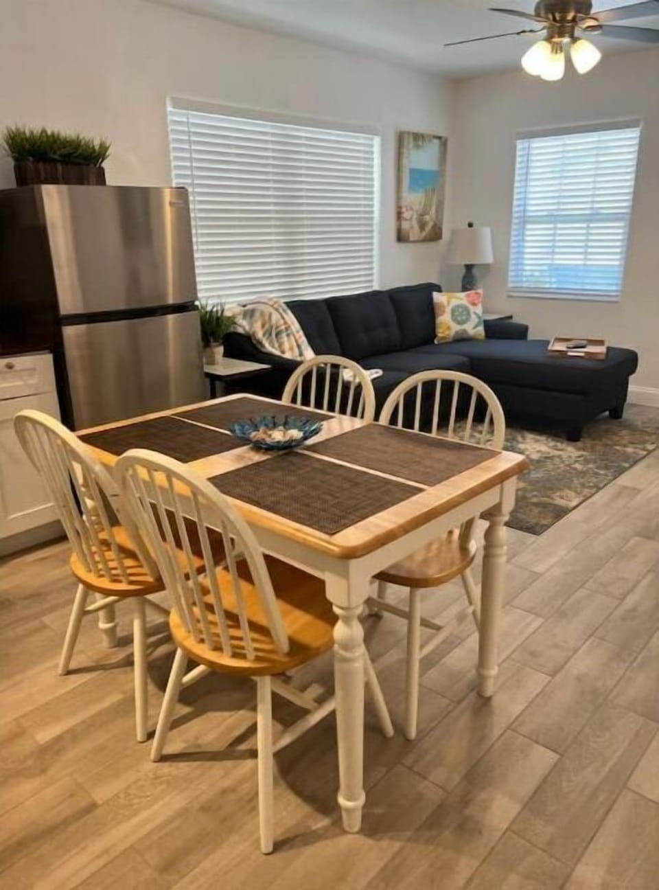 Dining table with four chairs