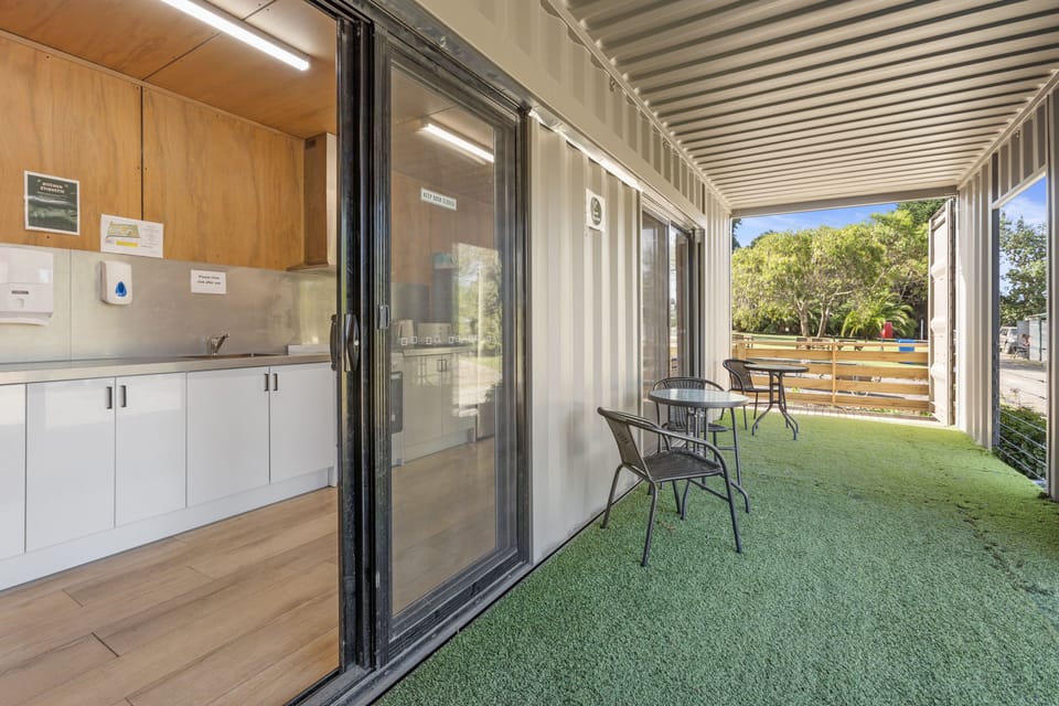 Shared fridge, microwave
