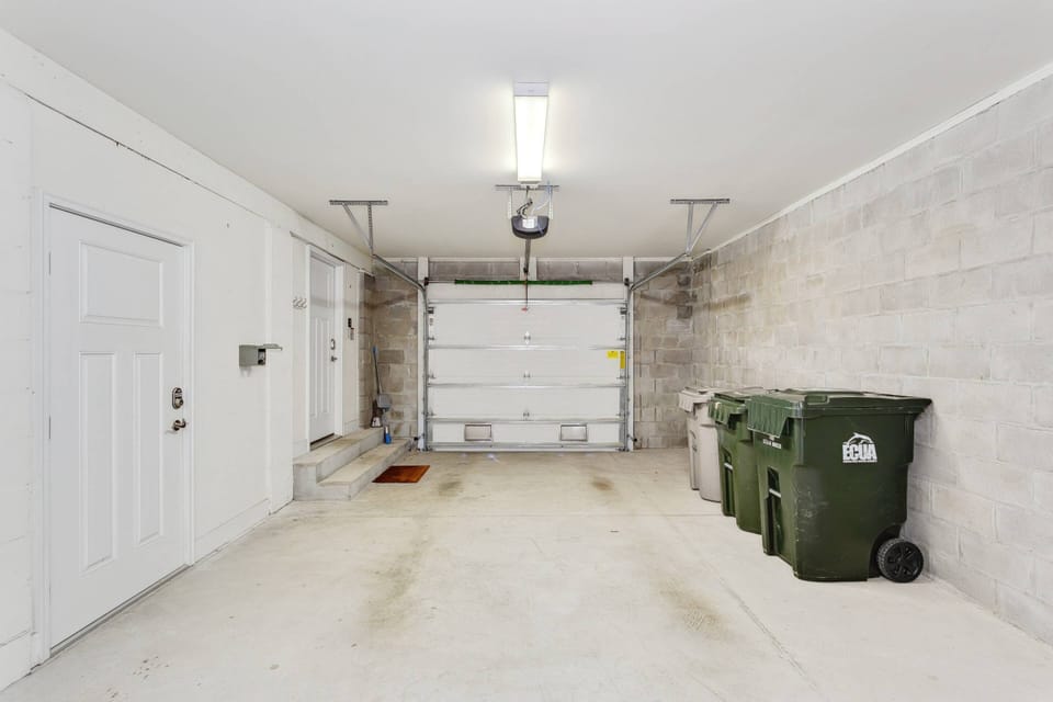 EV Charger-NEMA-1450 Amp located in the garage (on the wall to the left)