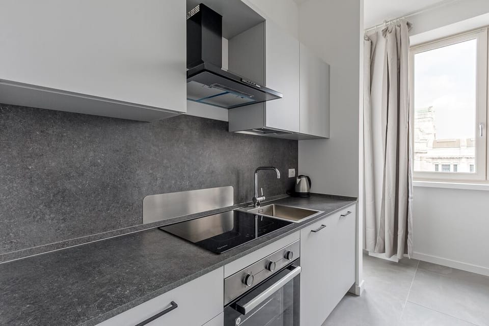Deluxe Apartment | Private kitchen | Full-size fridge, oven, stovetop, dishwasher