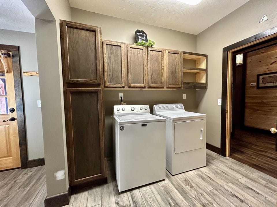 Laundry room for guest use.