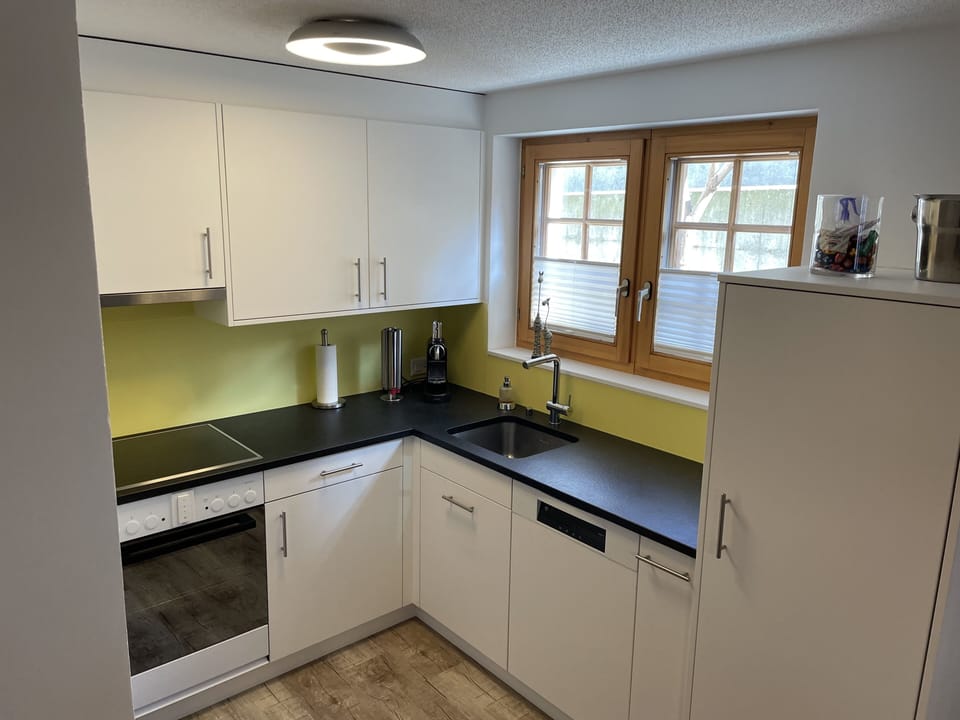 Comfort apartment, 1 bedroom plus 150 CHF cleaning fee on top of the rate | Private kitchen | Fridge, oven, stovetop, dishwasher