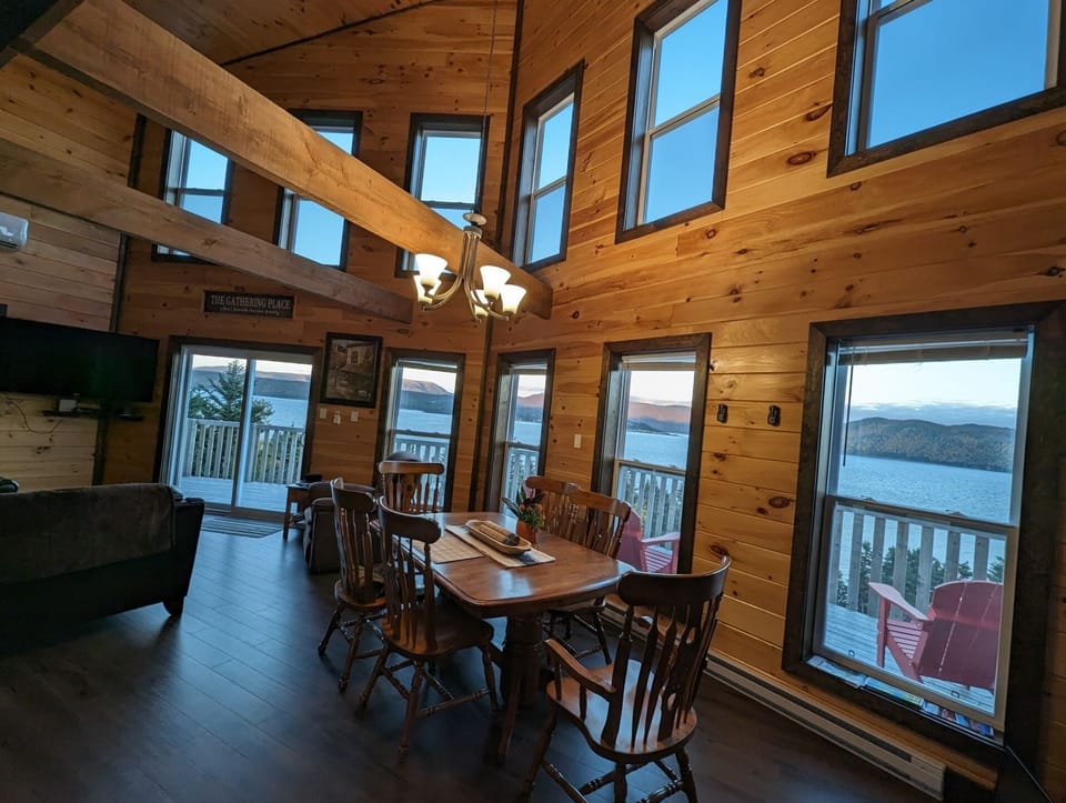 Prow design offers beatiful view of Bonne Bay, Gros Morne, Woody Point