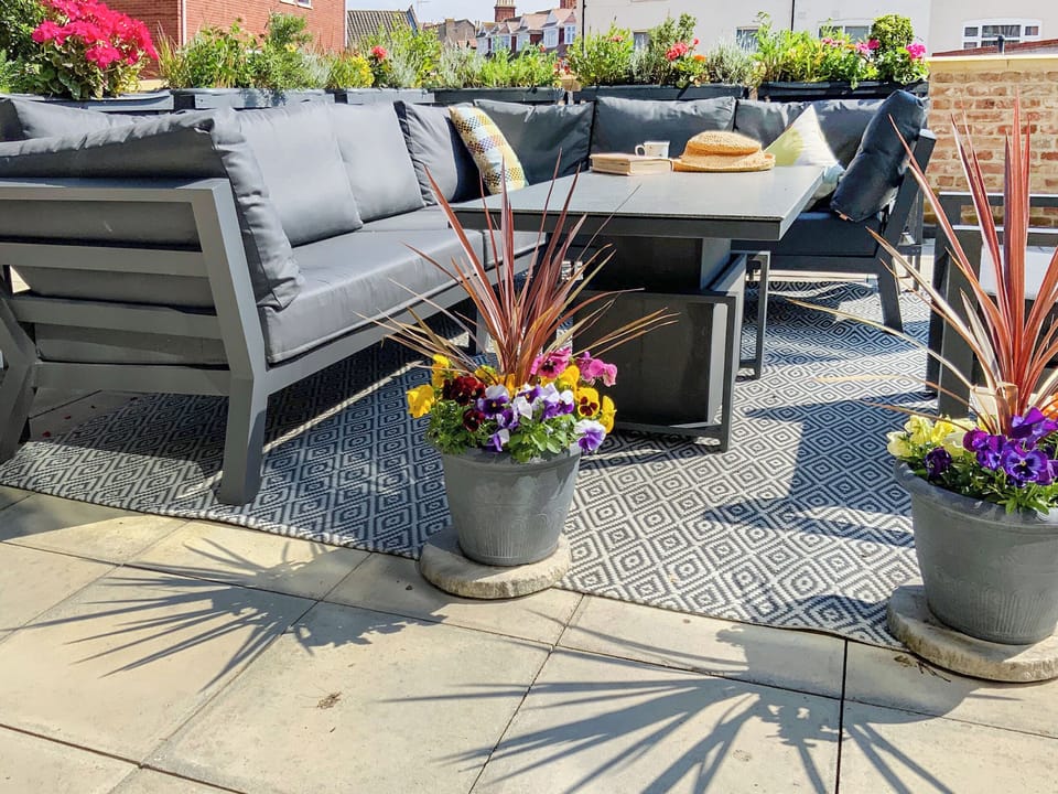 Terrace lounger sofa area | South Terrace, Sheringham