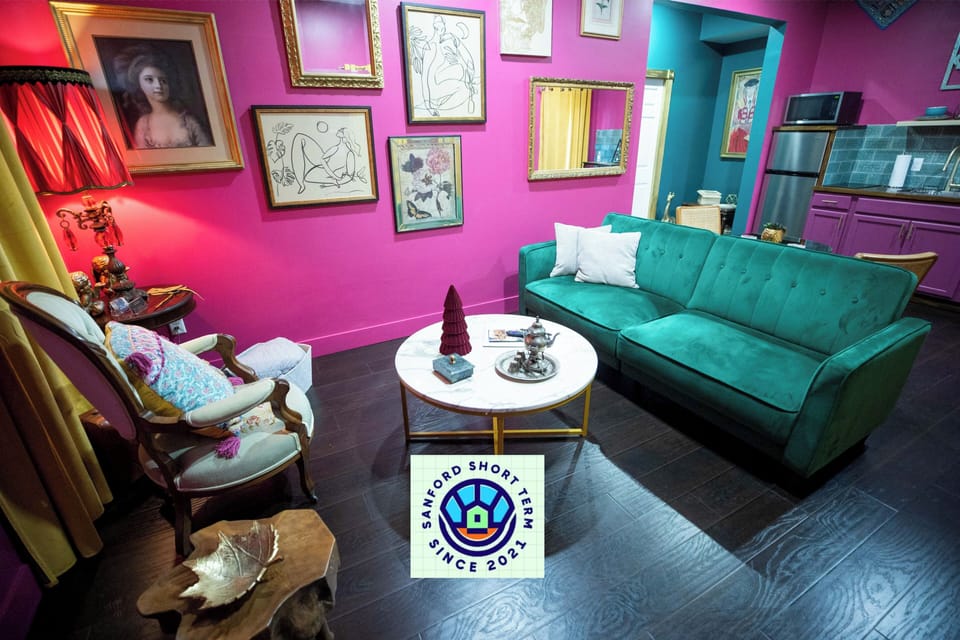 Standard Apartment | Living area | 50-inch LED TV with digital channels, Netflix, streaming services