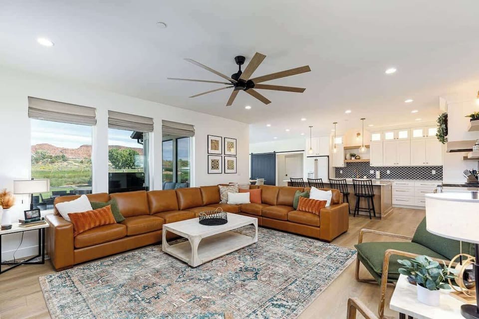 Enjoy large family gatherings with this open concept area