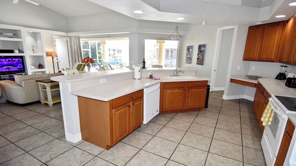 View into the kitchen