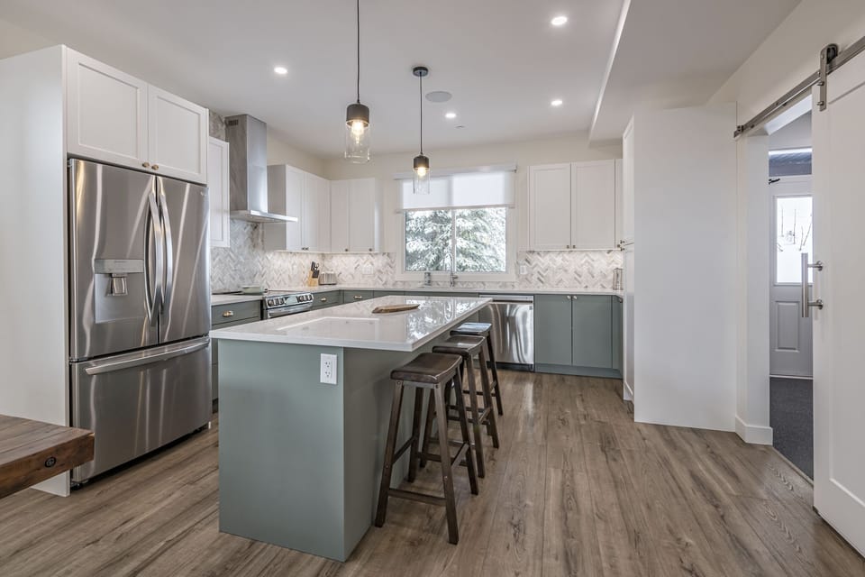 Custom Kitchen with Large Island 