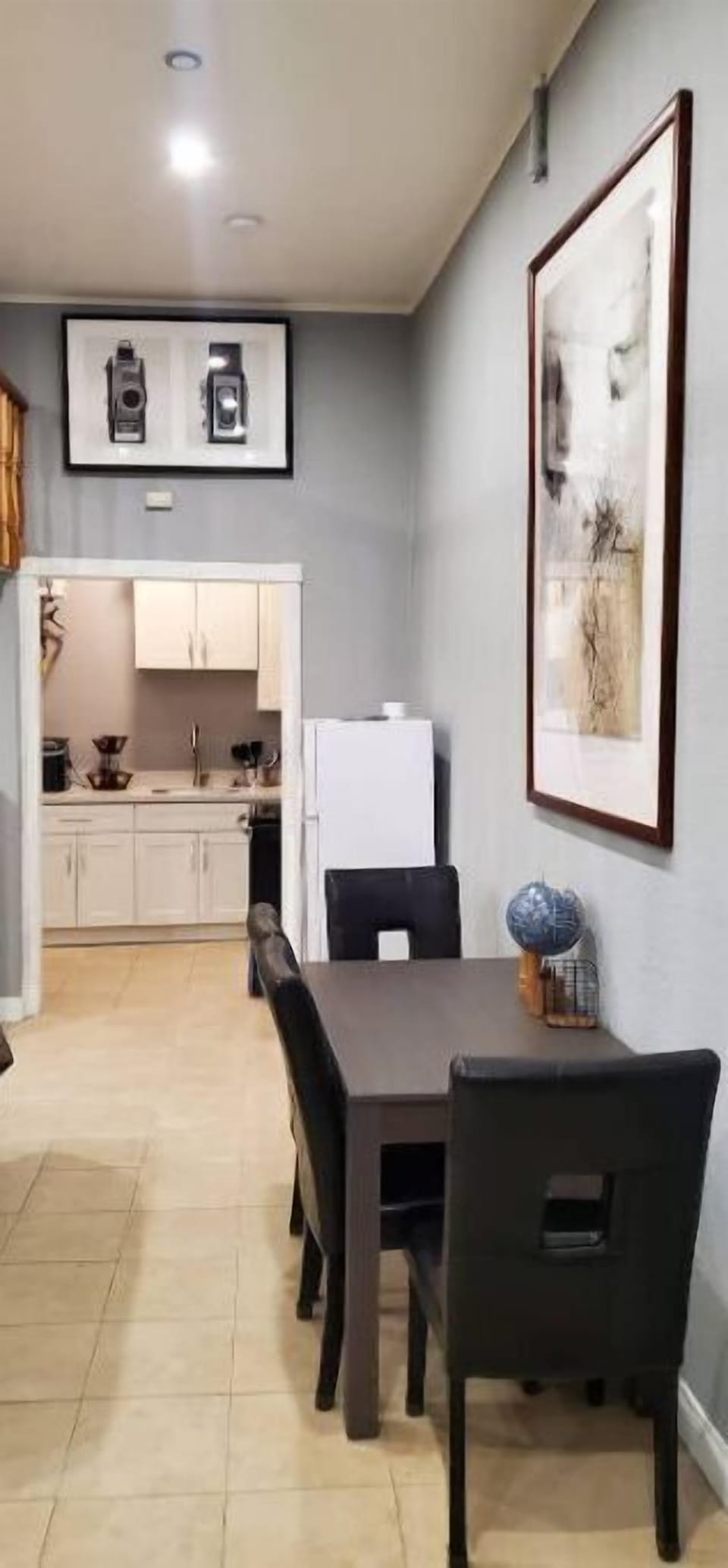 Dining Area seats up to 4 people. 