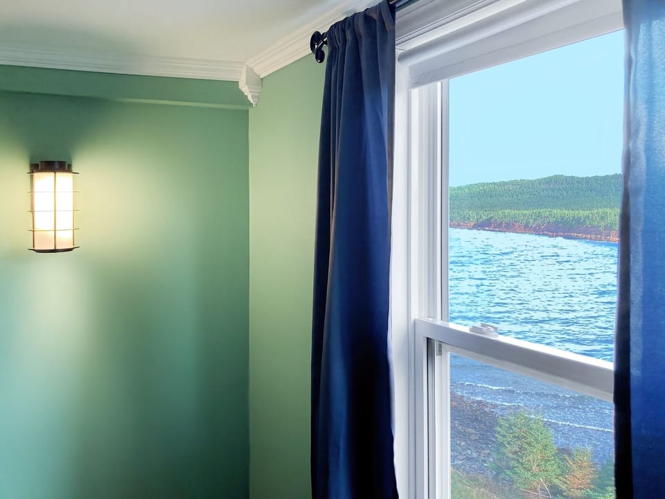 Starboard queen bedroom window view