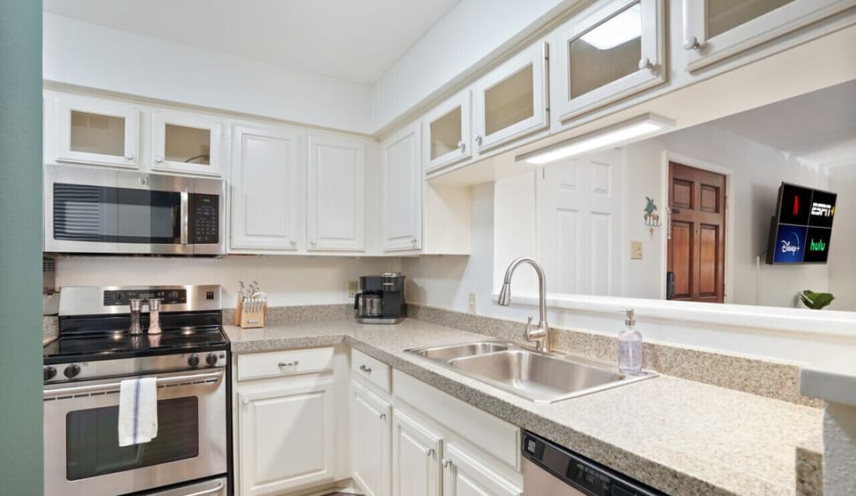 Fully equipped kitchen with all the essentials plus dishwasher and pantry