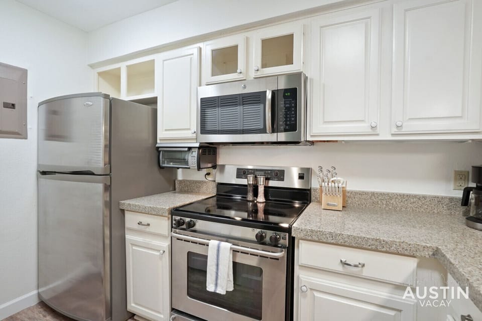 Fully equipped kitchen with all the essentials plus dishwasher and pantry