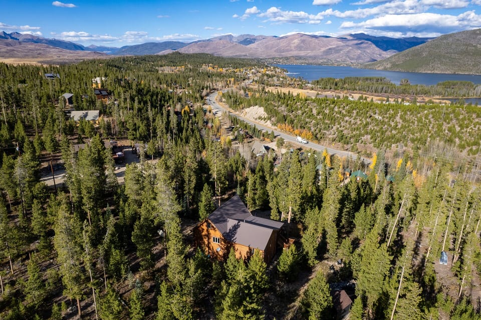 The home and Shadow Mountain Lake