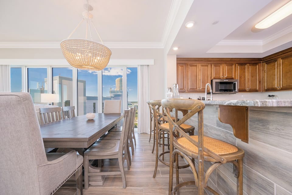 Savor a family meal or enjoy a fun game night with beach views and create lasting memories with loved ones