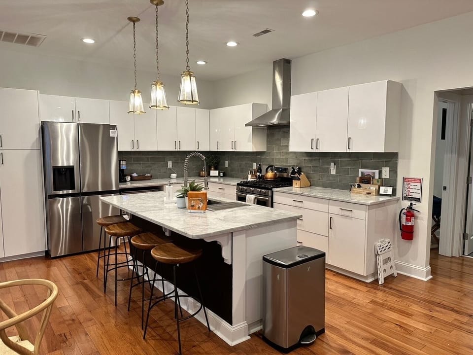 Beautiful kitchen island. 
