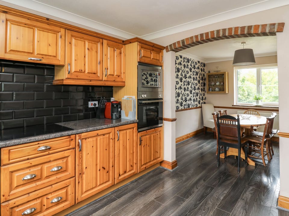 Fridge, dishwasher, electric kettle, toaster
