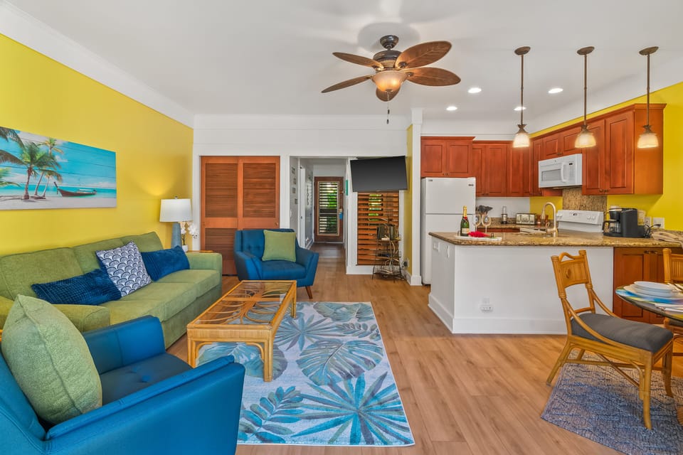 Living room area with pull out sofa (queen size)