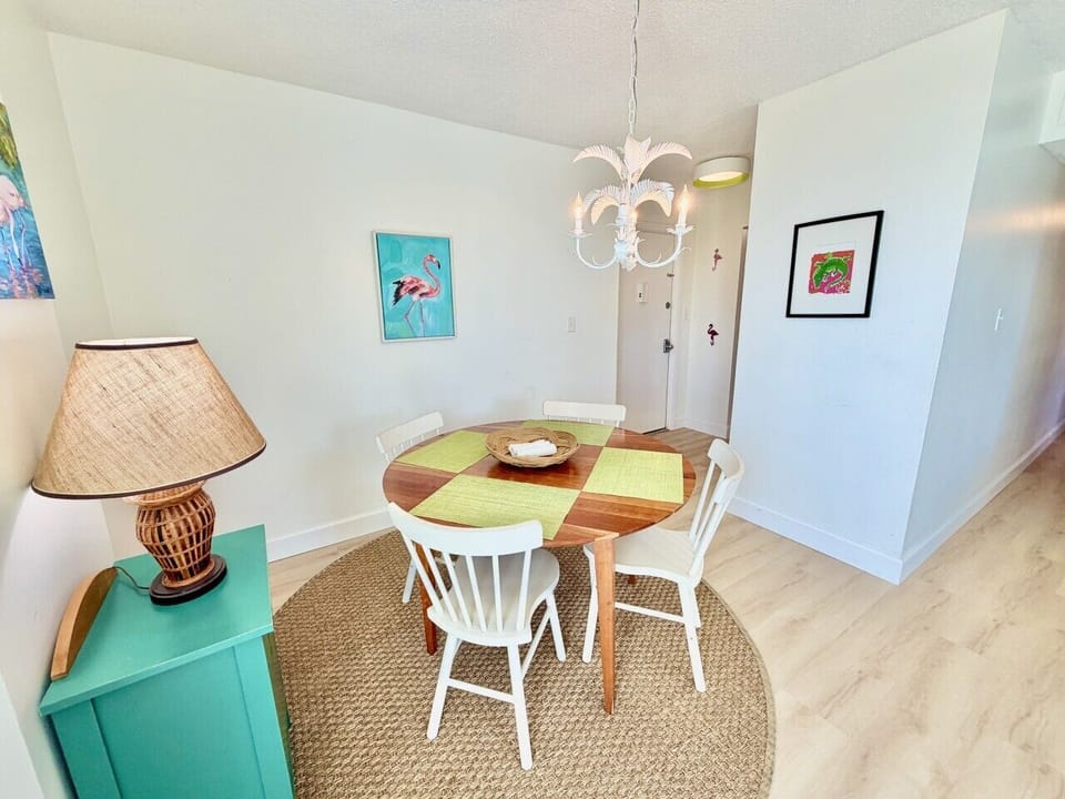Dining area perfect for meals and game nights
