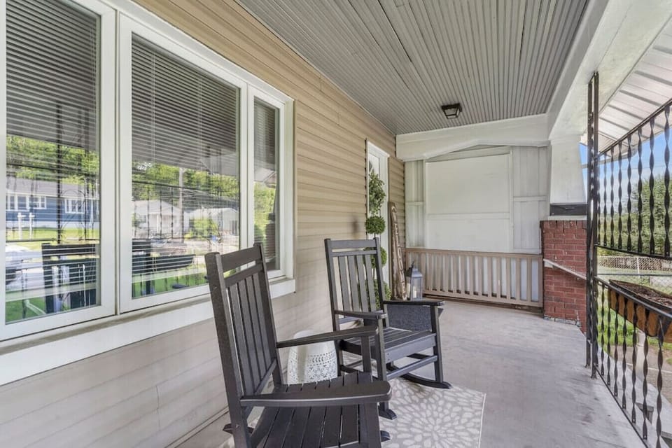 Unwind and take in the fresh air on our charming porch