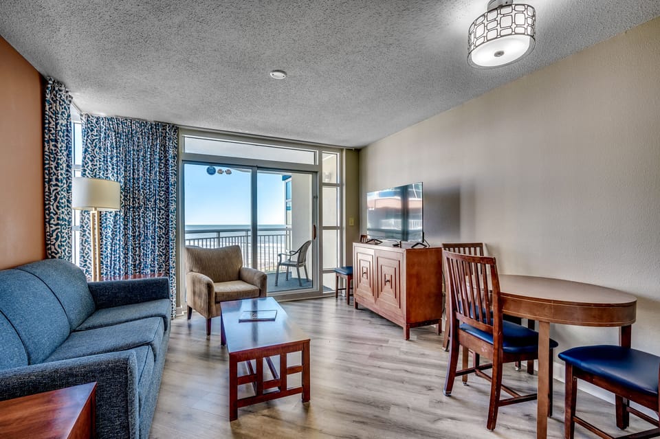 Living room with balcony access