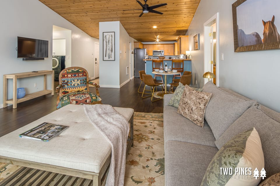 Living room with Gas Burning Fireplace