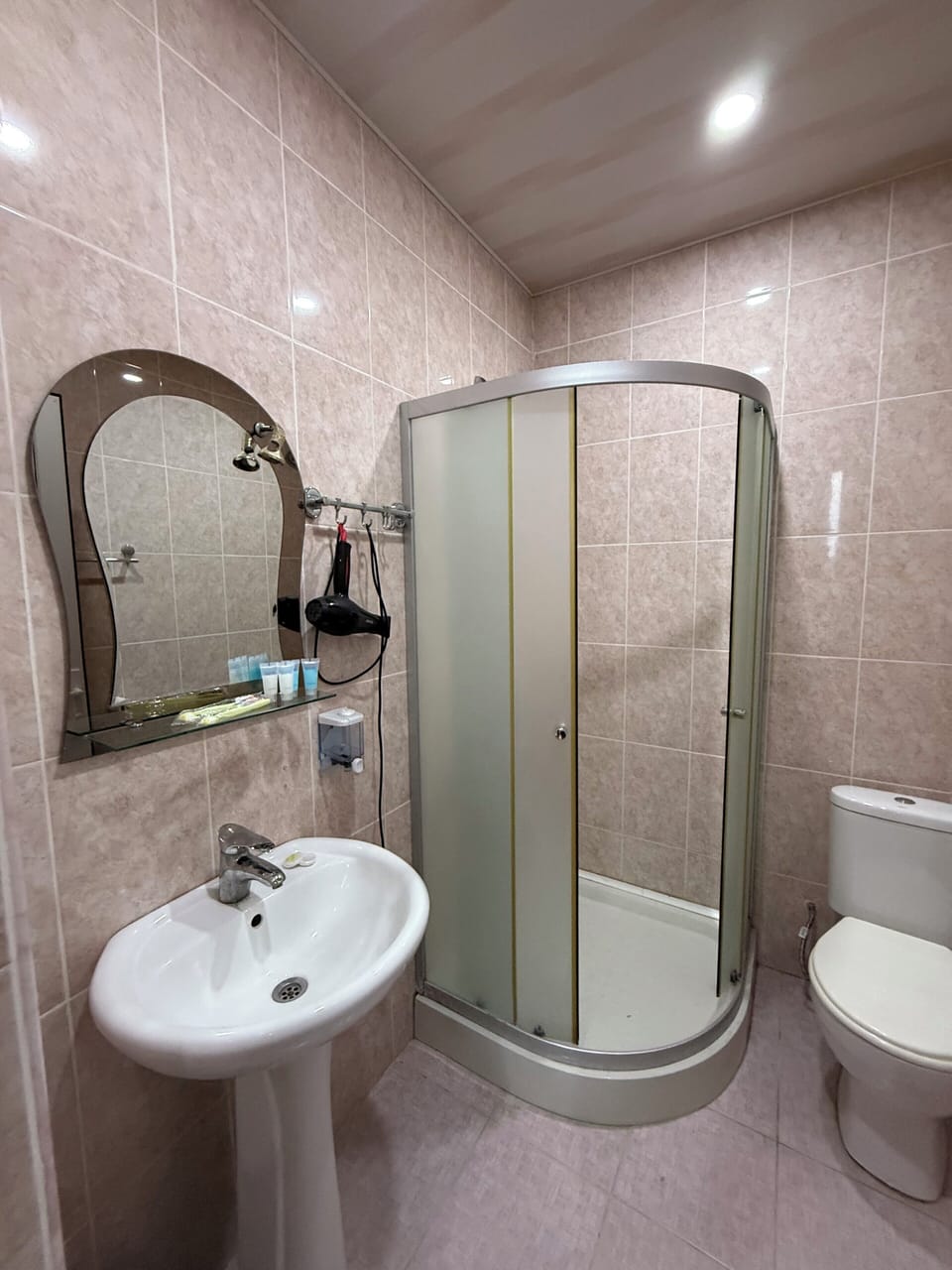 Basic Double Room | Bathroom | Shower, free toiletries, hair dryer, slippers