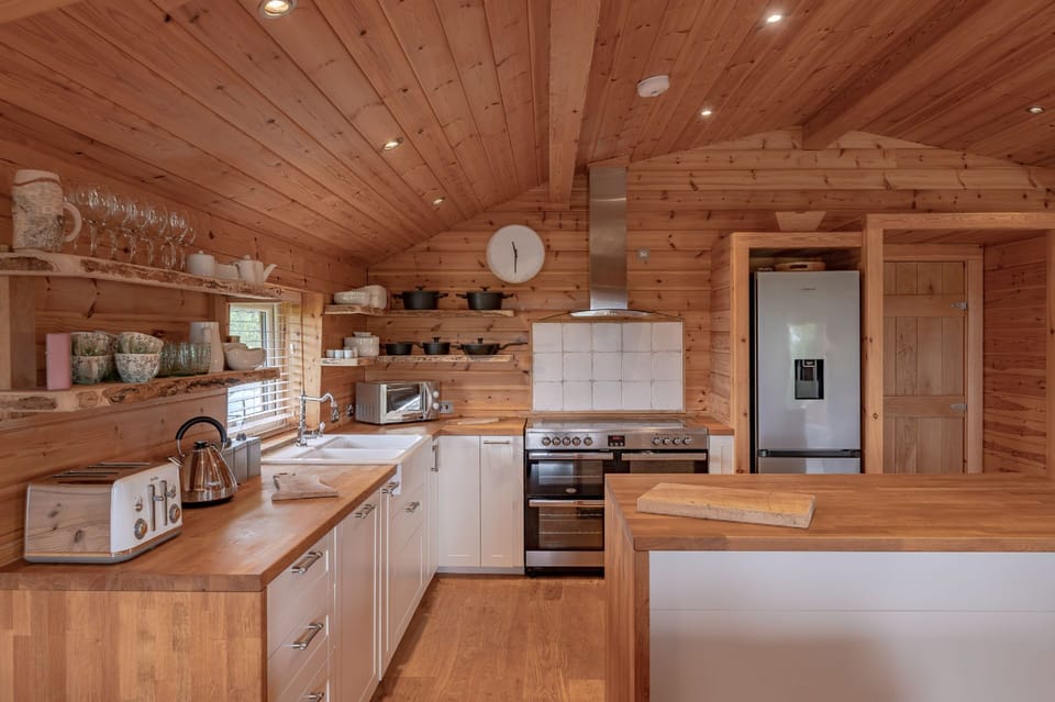 The kitchen at Fell Lodge, Lancashire