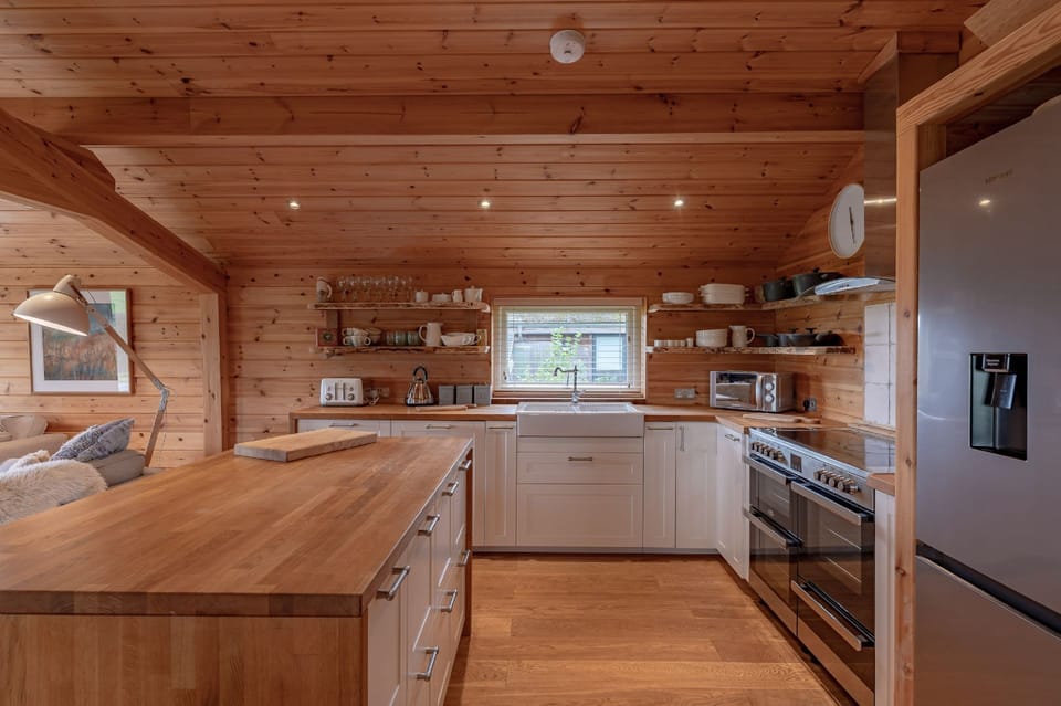 The kitchen at Fell Lodge, Lancashire