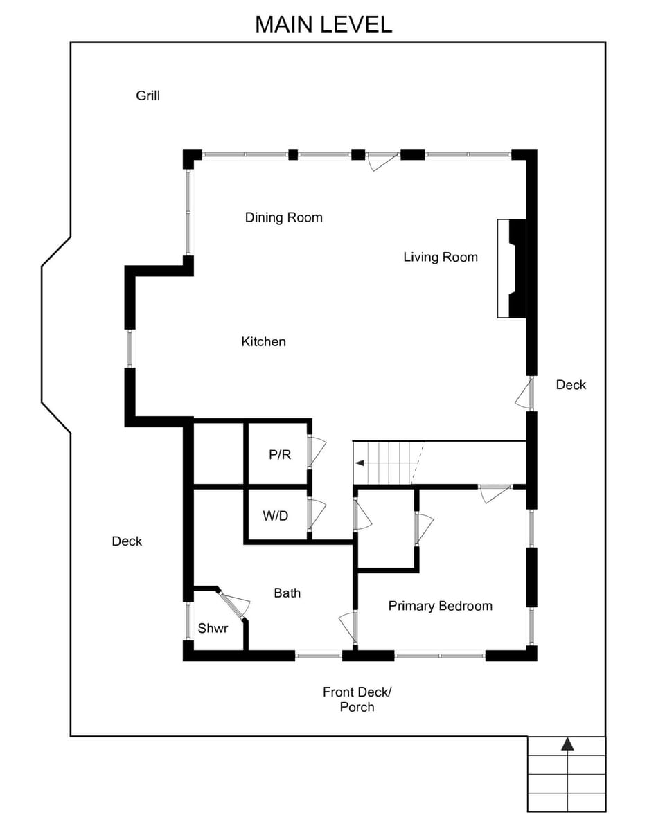 Cabin, 3 Bedrooms | Floor plan