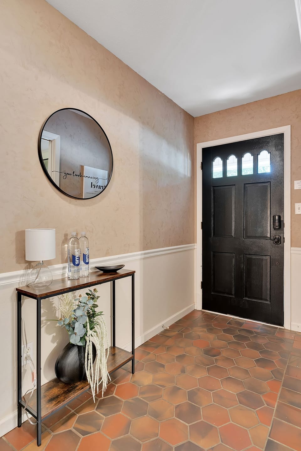 Foyer area with beautiful setup