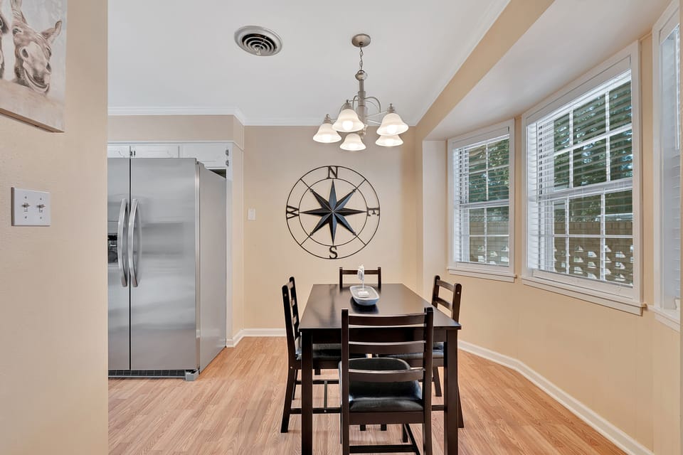 Dining area beside kitchen