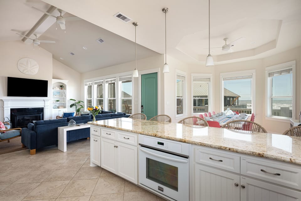 Gulf views from the kitchen