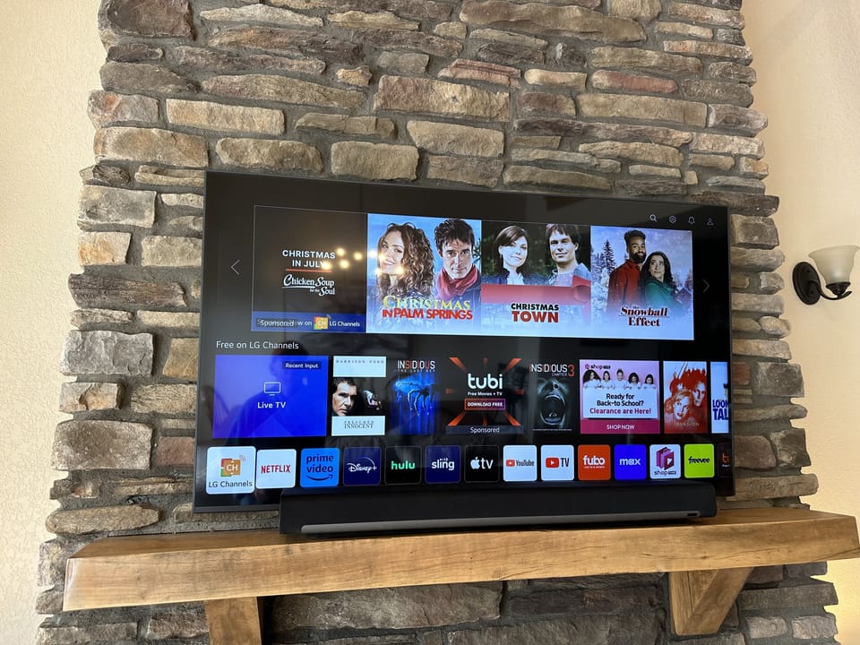 Smart TV in the main lounge