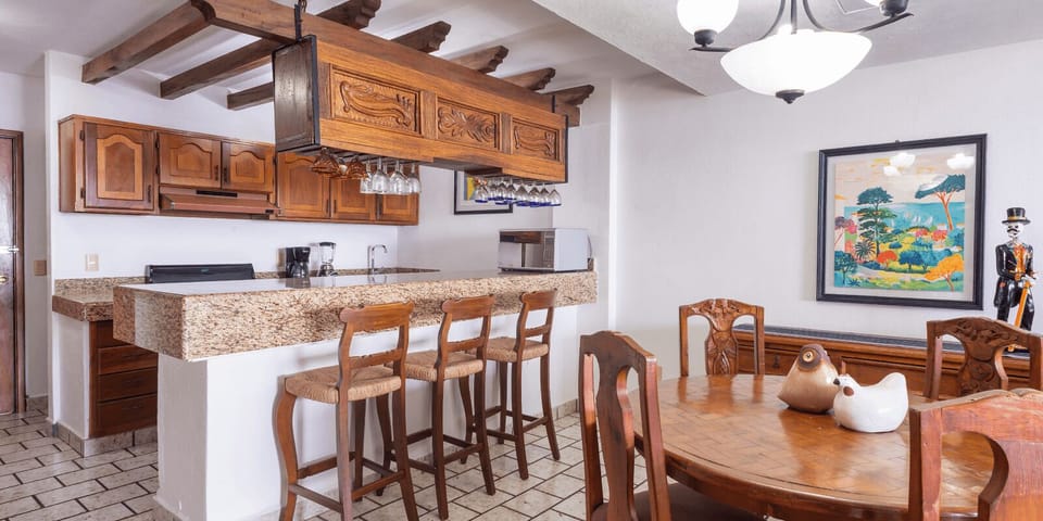 Economy Apartment, 2 Bedrooms, Kitchen, Beach View | Private kitchen | Full-size fridge, microwave, oven, stovetop