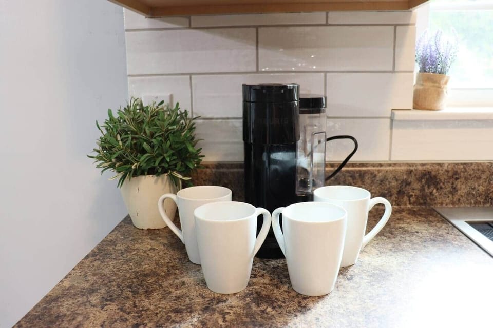 Enjoy coffee on the back patio watching a sunrise.  