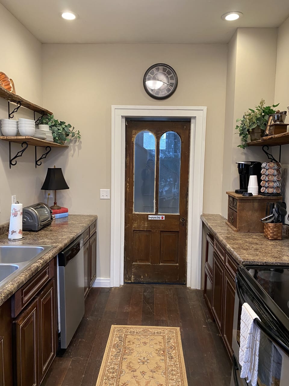 Shared fridge, microwave