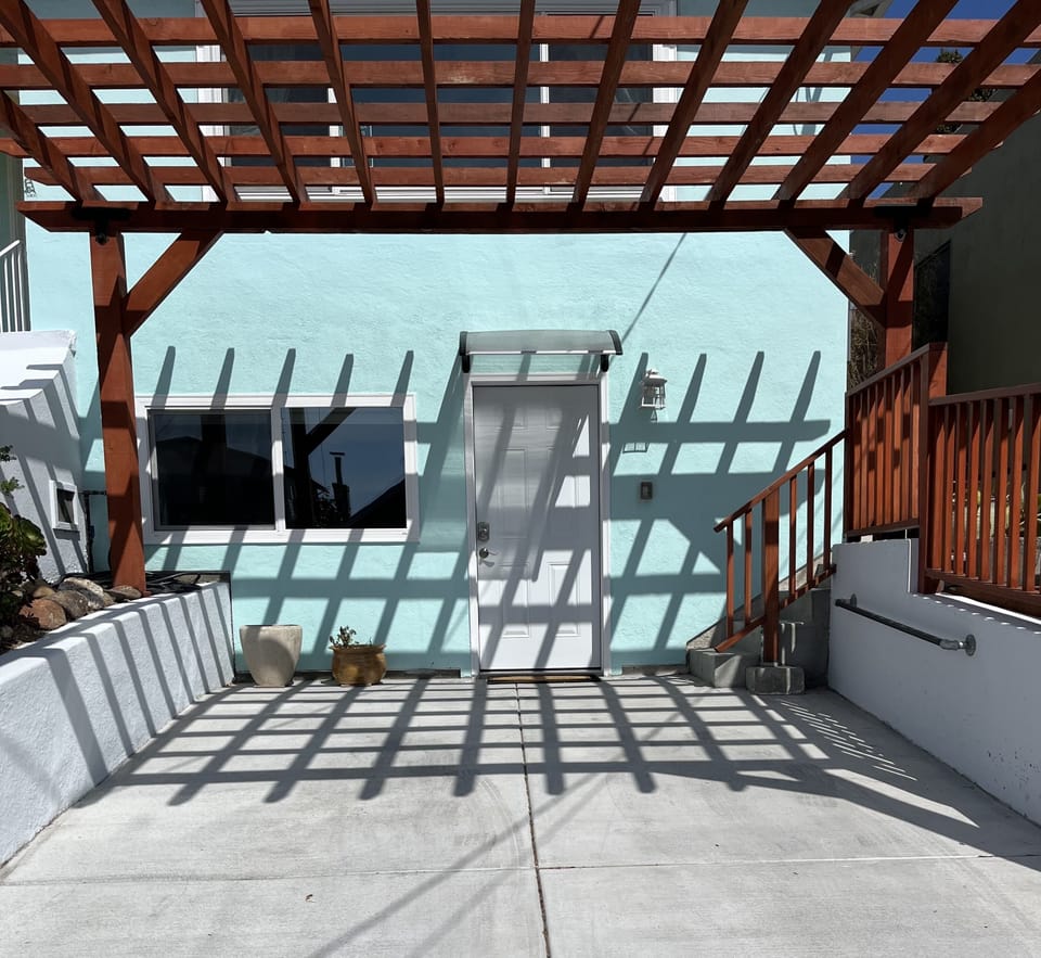 Front Entry in driveway. This is a separate lower unit apartment.